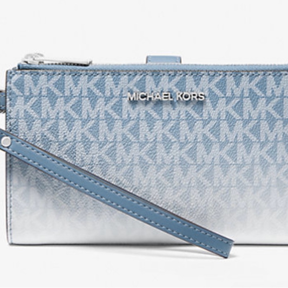Michael Kors Silver Wristlet with Logo